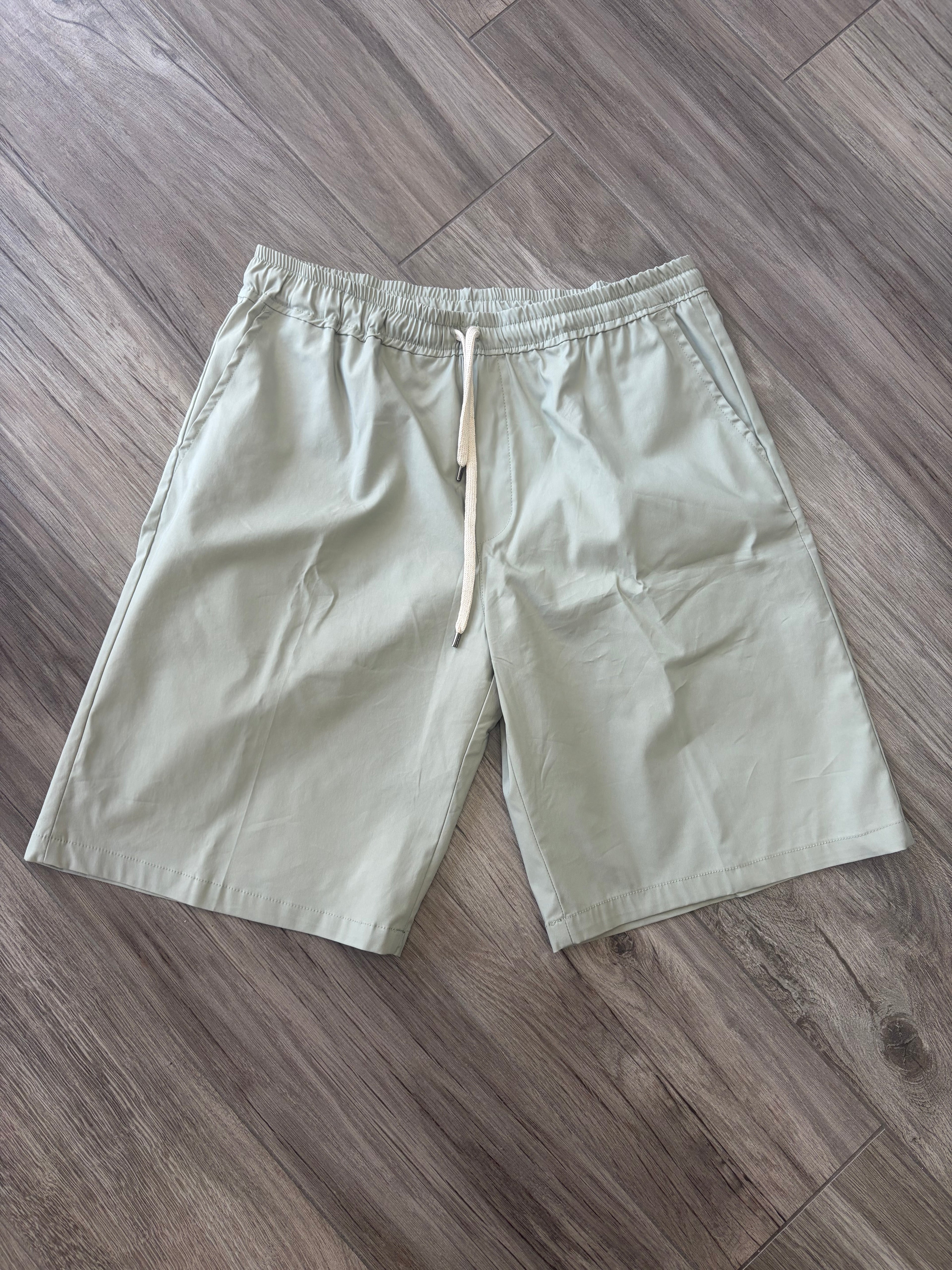 bermuda pantalaccio tessuto tech Noir Fox- Salvia