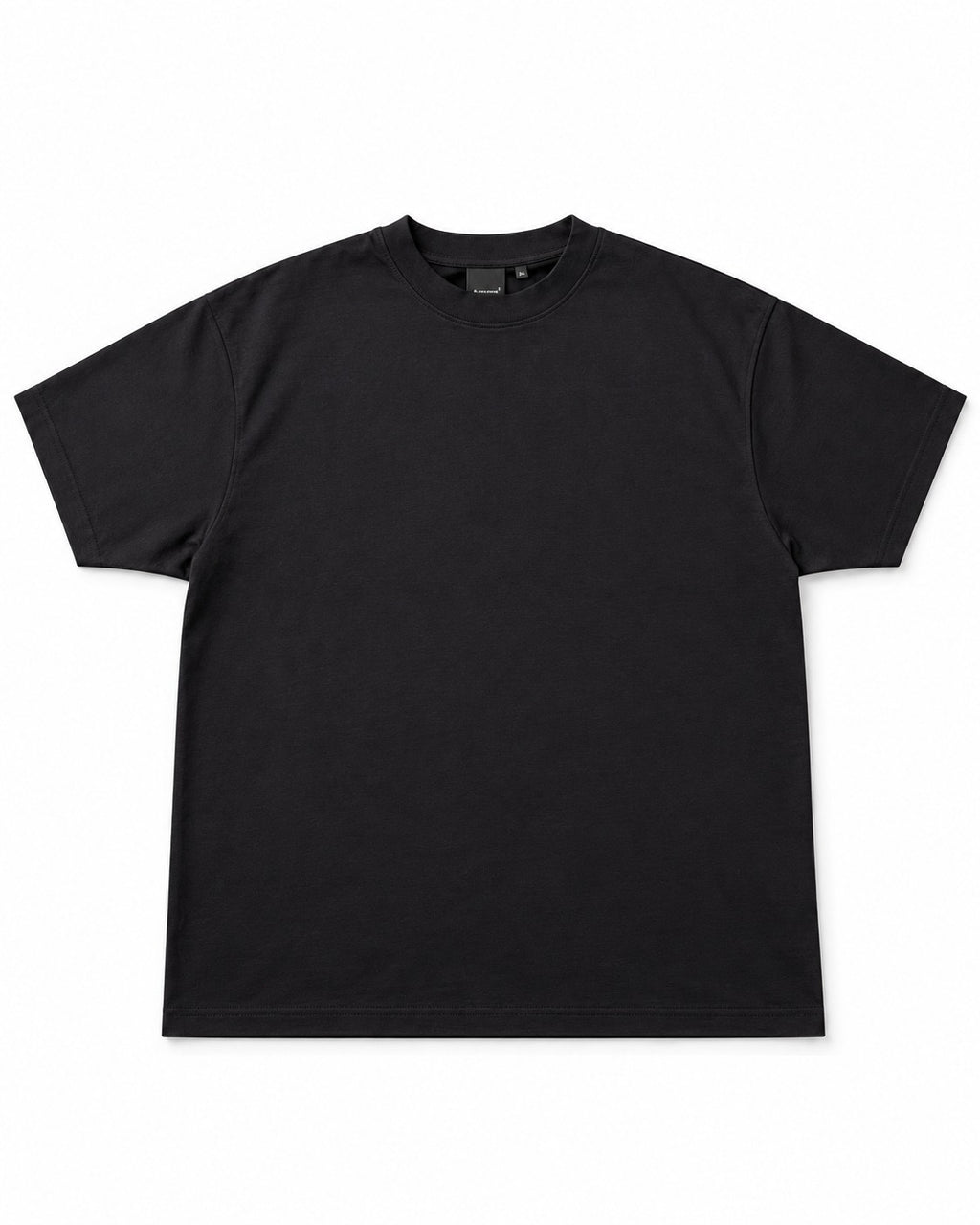 T-SHIRT FILO DI SCOZIA MEED-NERO