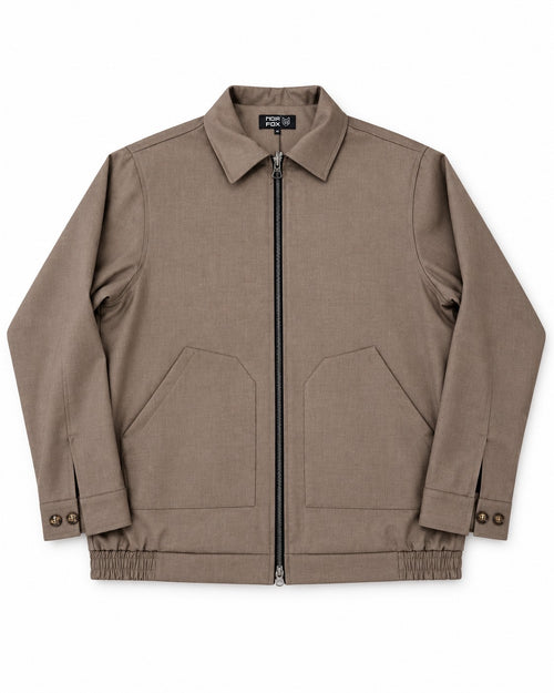 CAMICIONE GIACCA CON ZIP NOIR FOX-FANGO