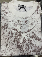 T-shirt MOD “Capodimonte” Stampa All Over – Panna/Tortora