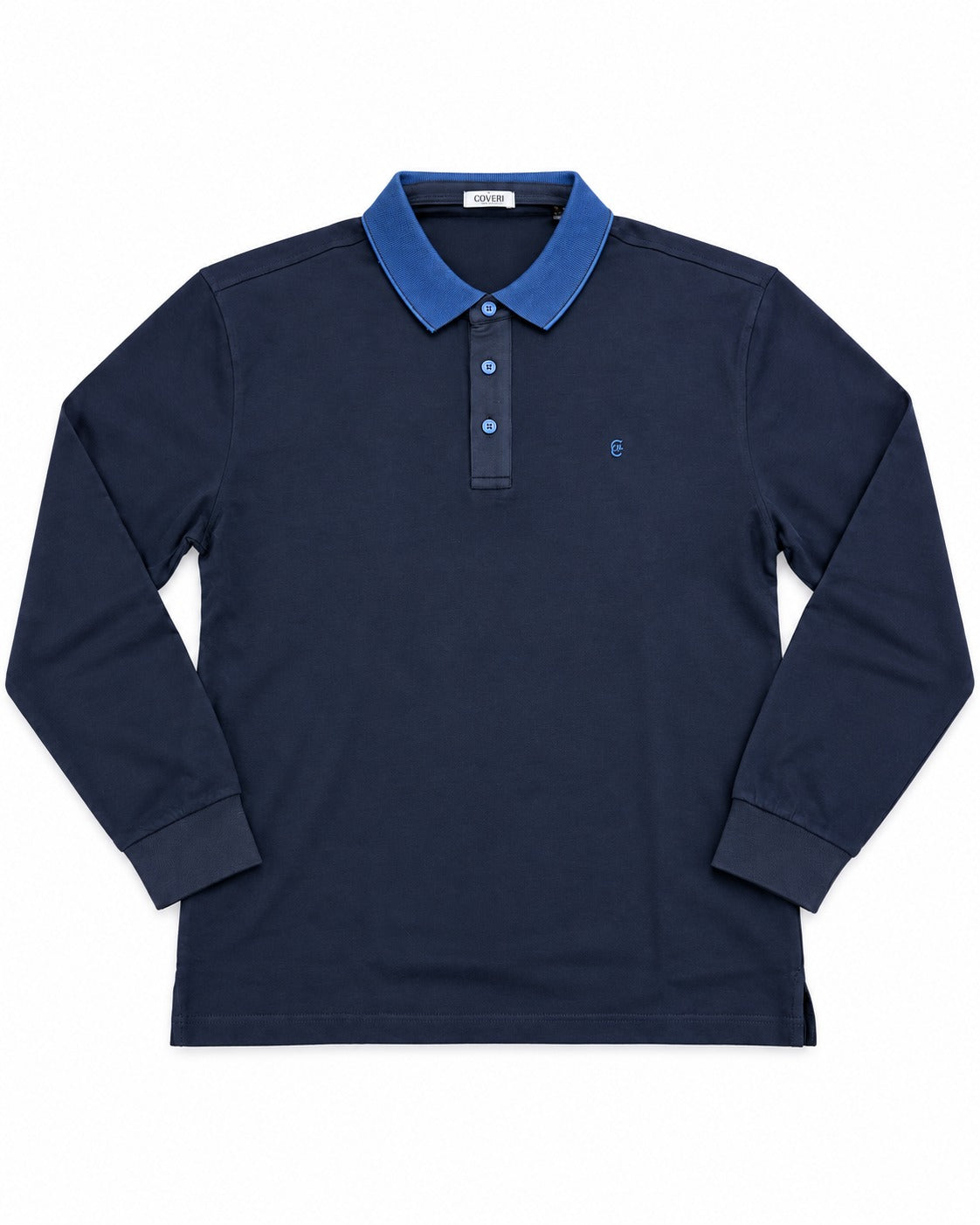 POLO COTONE CALDO COVERI- BLU