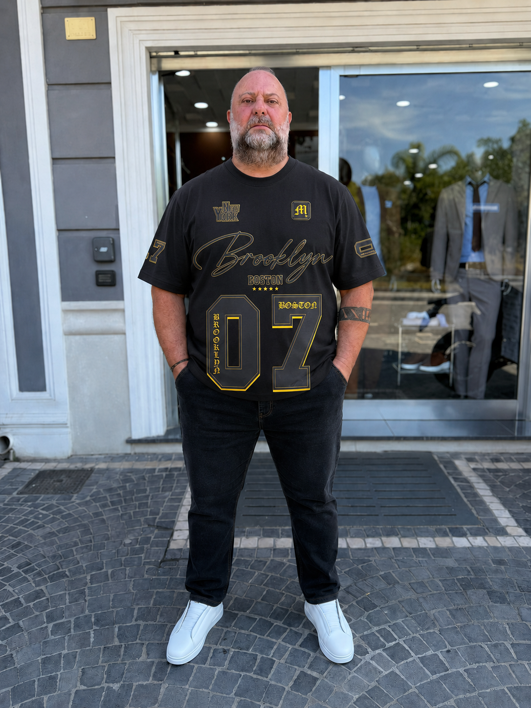 T-Shirt Brooklyn KeyMore- Nero
