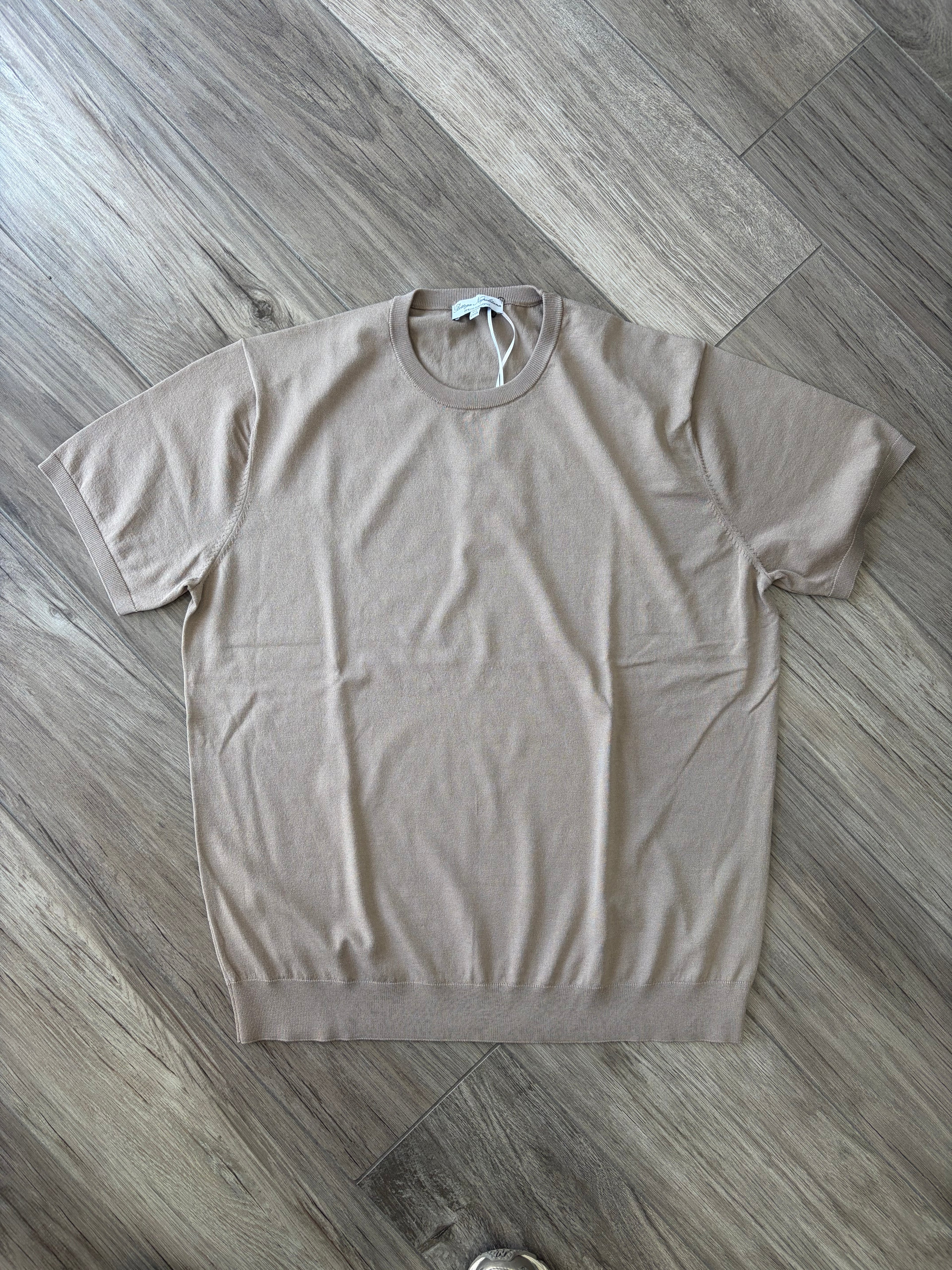 T-shirt in filo Bottega Napoletana Sand