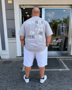 T-Shirt Lumi Stampata-Grigio