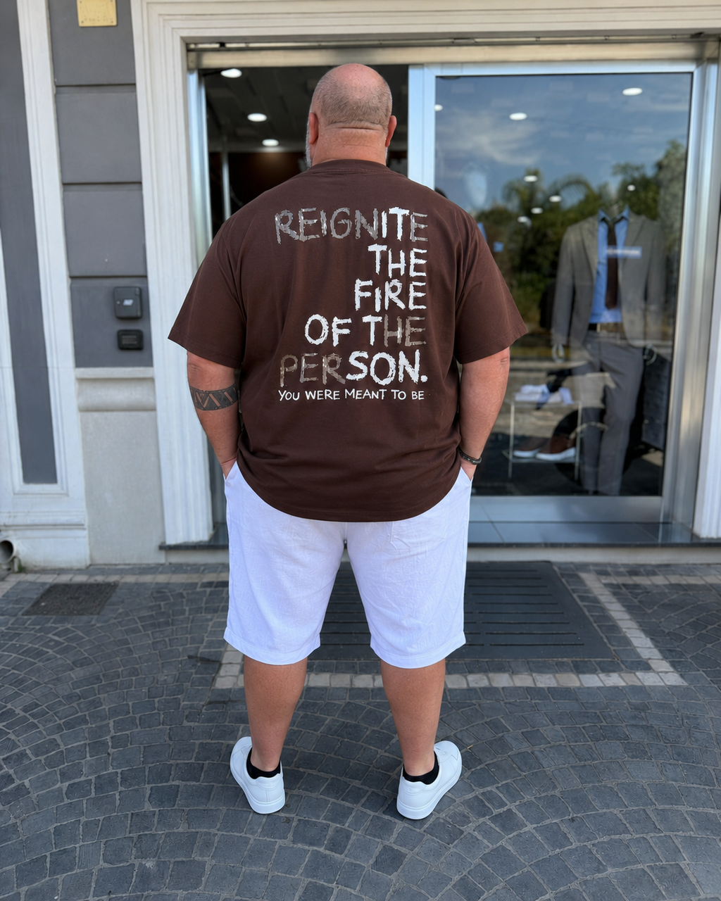 T-Shirt Lumi Stampata- Moro