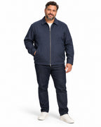 CAMICIONE GIACCA CON ZIP NOIR FOX-BLU
