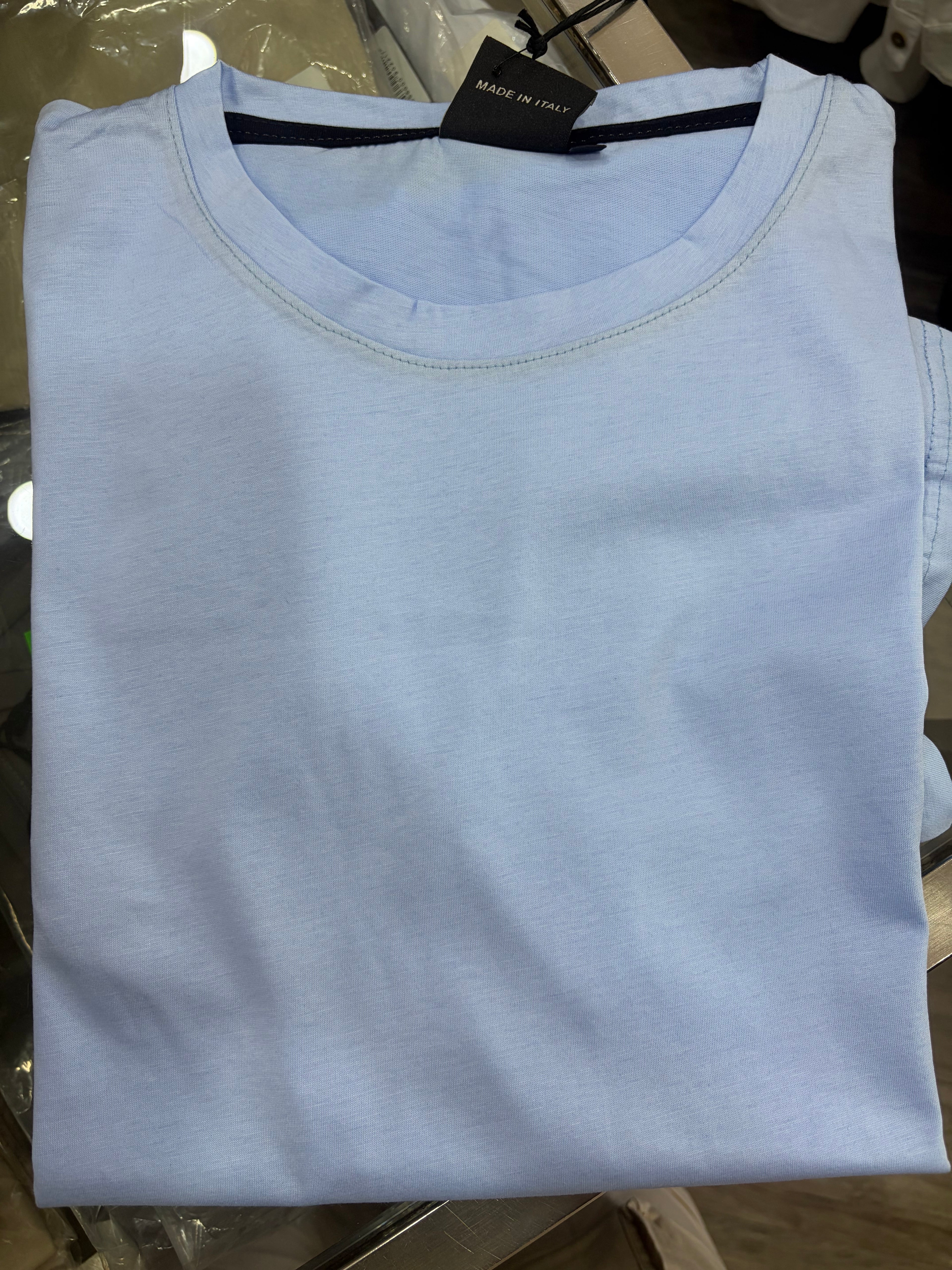 T-shirt filo di scozia Meed Milano- Polvere