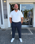 pantalone classic Bottega Napoletana- Blu