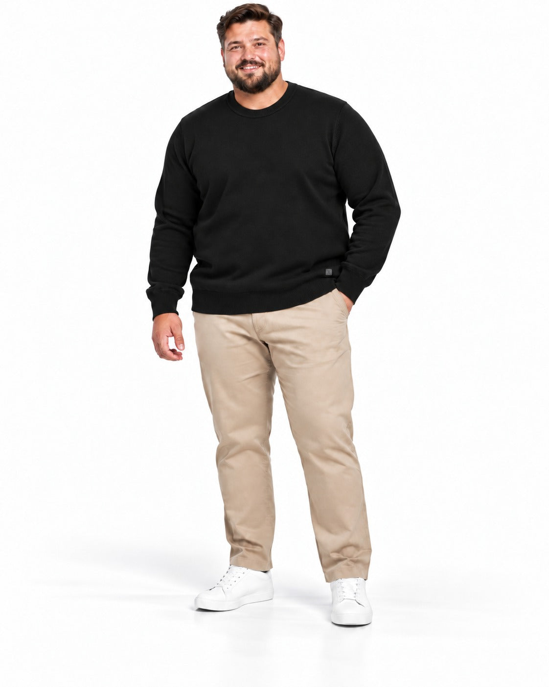 MAGLIONCINO BASIC BOTTEGA- NERO