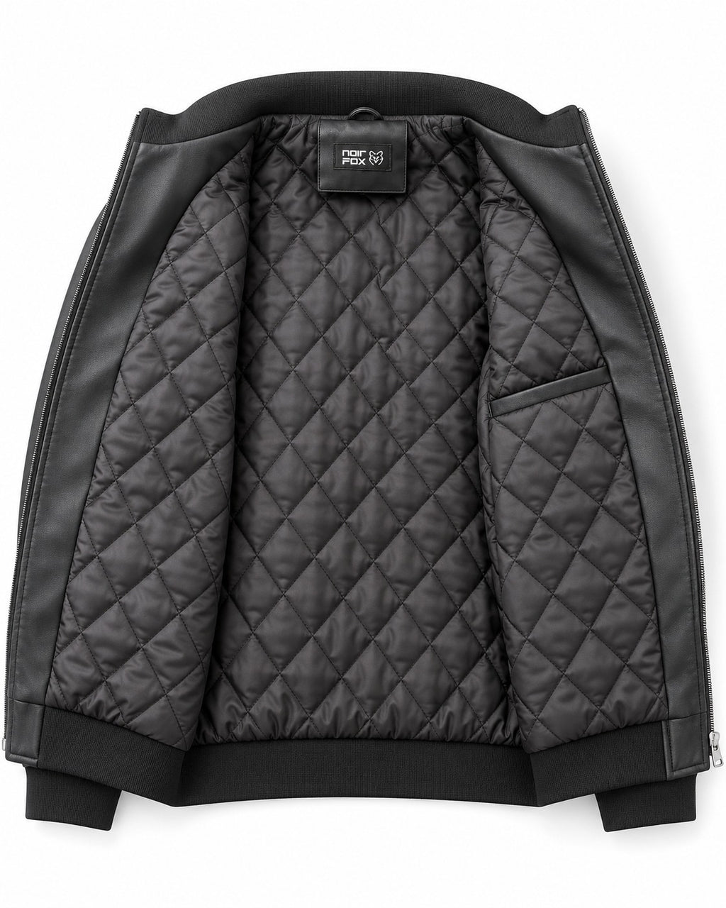 GIUBBOTTO ECOPELLE NOIR FOX-NERO