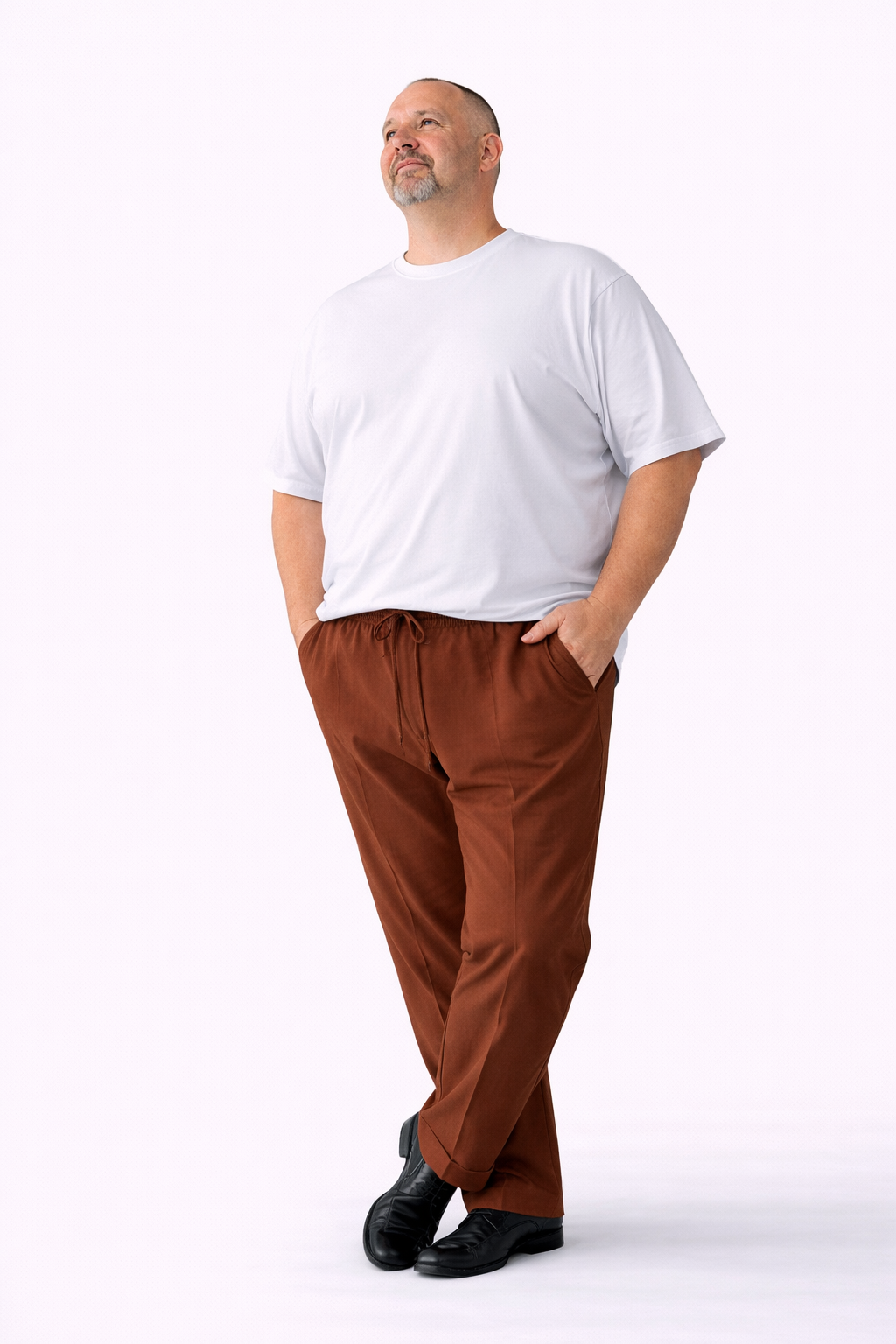 Pantalone Punto Milano Big Size – Alfio/cocao
