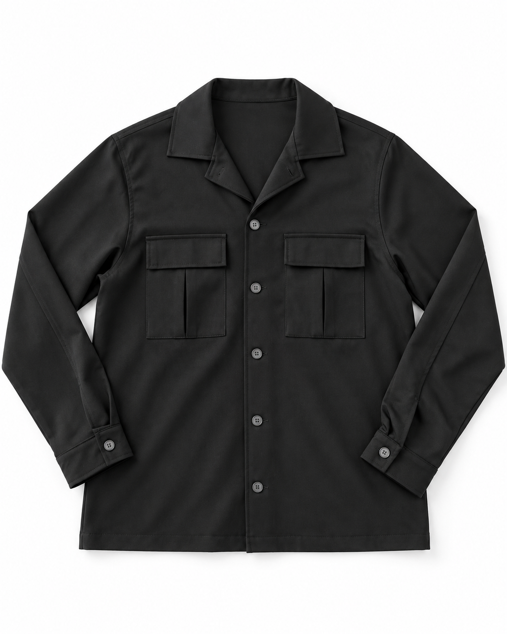 CAMICIONE CON BOTTONI NOIR FOX-NERO