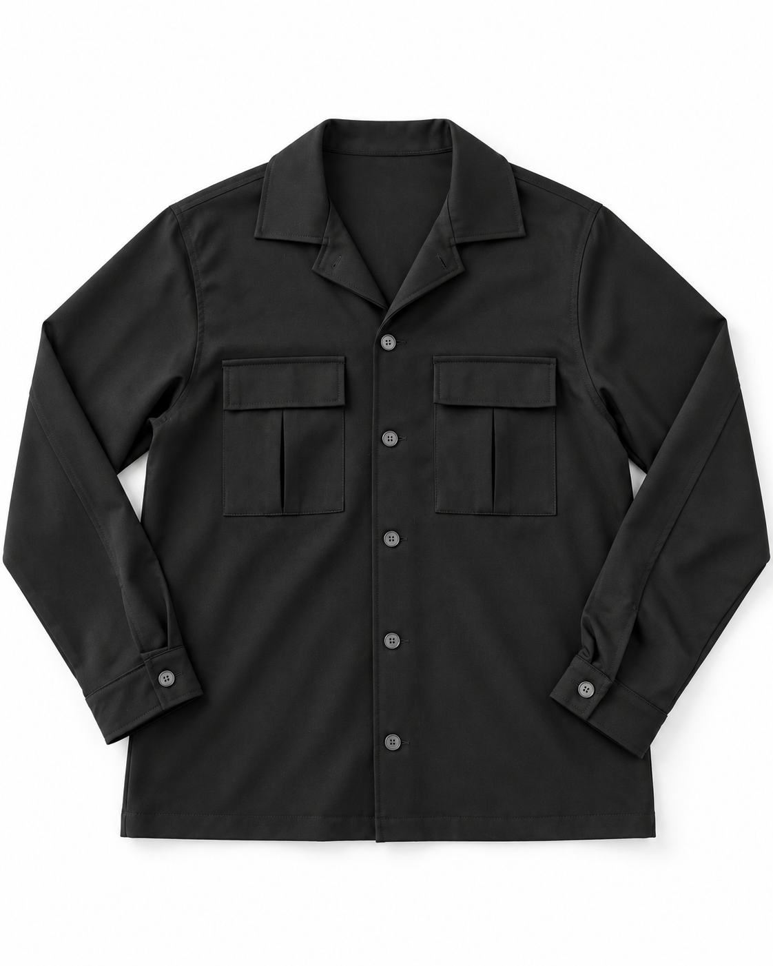 CAMICIONE CON BOTTONI NOIR FOX-NERO