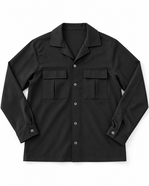 CAMICIONE CON BOTTONI NOIR FOX-NERO