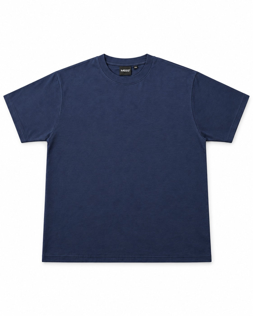 T-SHIRT FILO DI SCOZIA MEED-BLU
