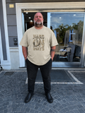 T-Shirt con stampa Hard KeyMore- Beige
