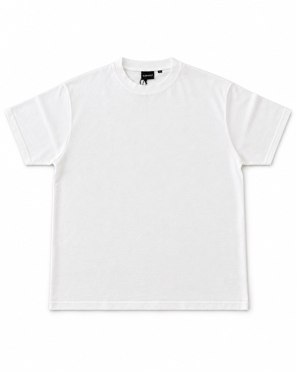 T-SHIRT FILO DI SCOZIA MEED-BIANCO