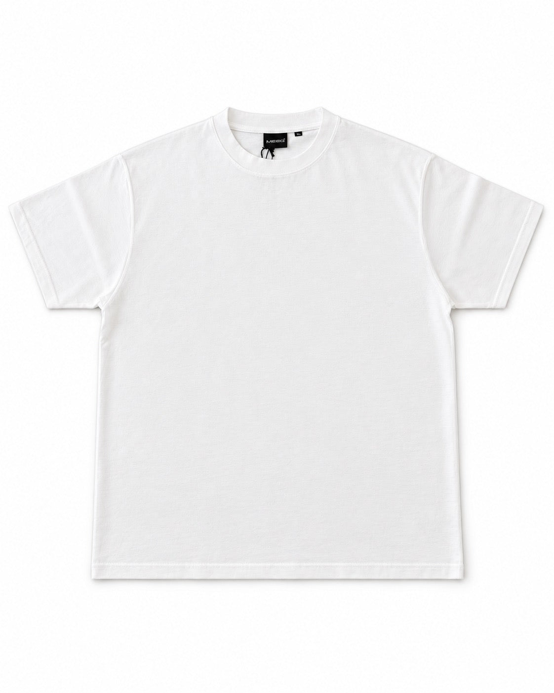 T-SHIRT FILO DI SCOZIA MEED-BIANCO
