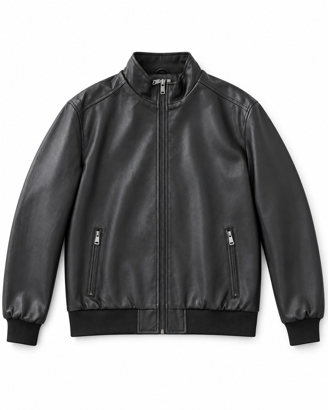 GIUBBOTTO ECOPELLE NOIR FOX-NERO