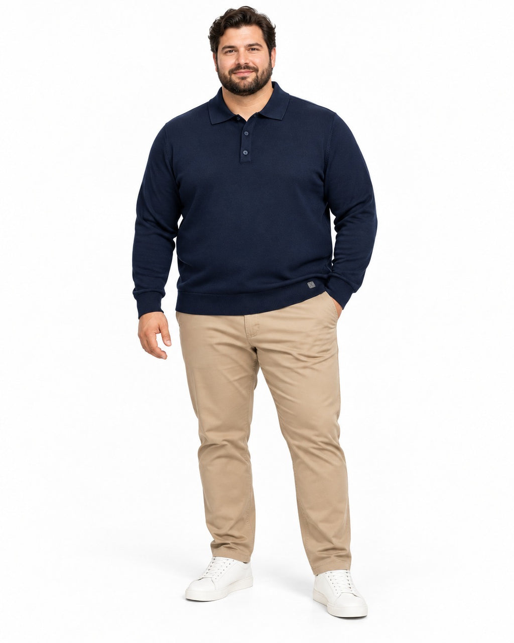 MAGLIONCINO POLO BASIC BOTTEGA-BLU
