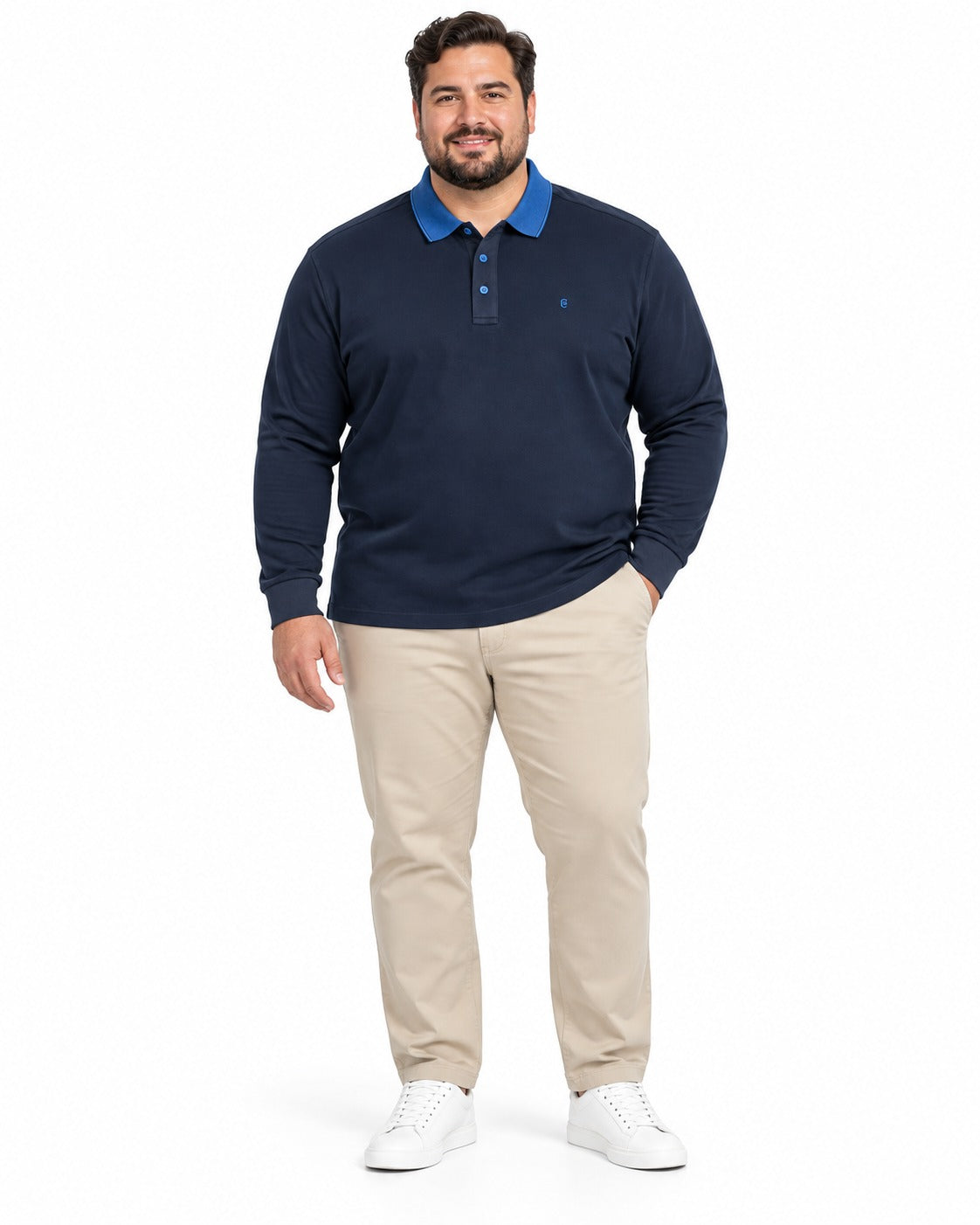 POLO COTONE CALDO COVERI- BLU