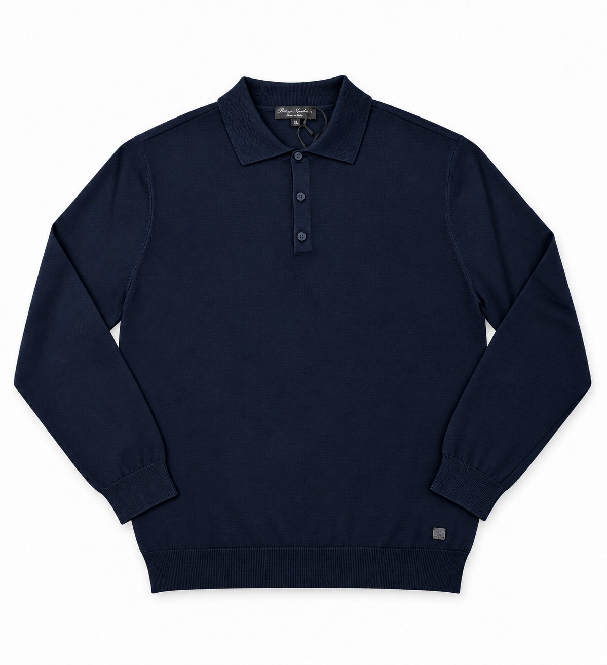 MAGLIONCINO POLO BASIC BOTTEGA-BLU