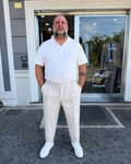 pantalone classic Bottega Napoletana- Beige