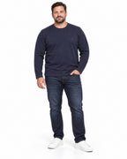 SHIRT COTONE MANICA LUNGA COVERI-BLU