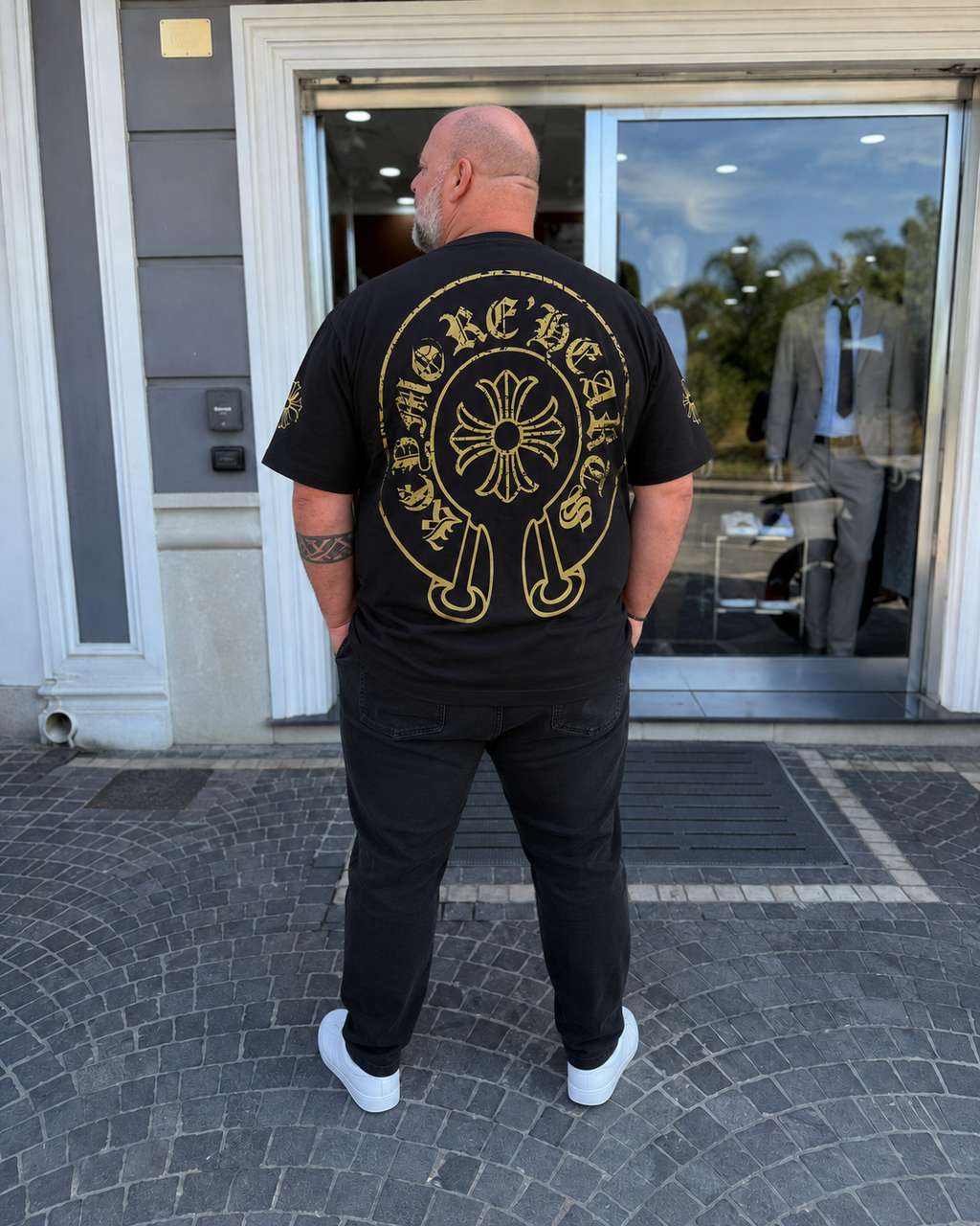 T- Shirt Croce KeyMore- Nero
