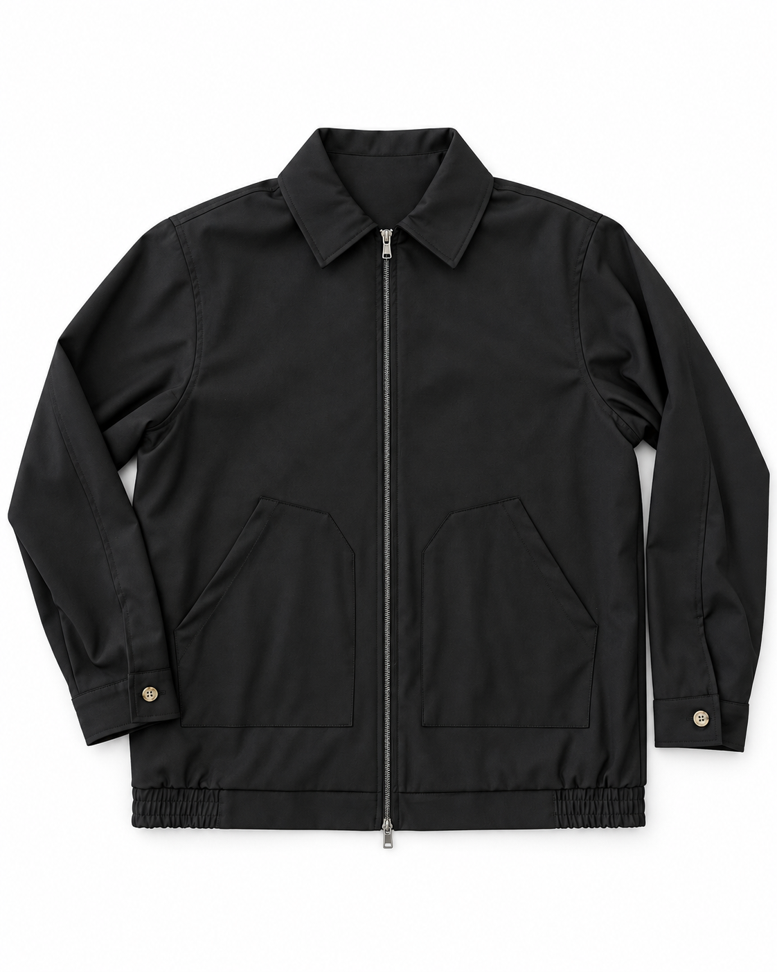 CAMICIONE GIACCA CON ZIP NOIR FOX- NERO