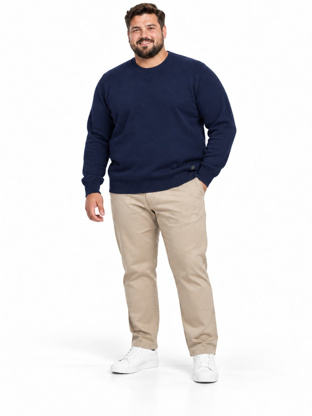 MAGLIONCINO BASIC BOTTEGA-BLU