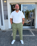 pantalone classic Bottega Napoletana- Salvia