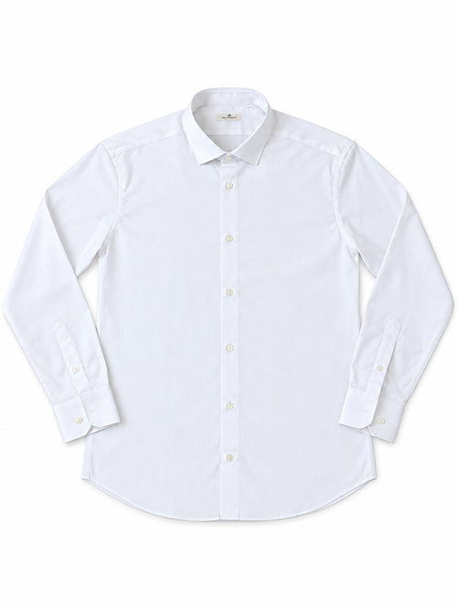 CAMICIA IN COTONE BASIC MC LAURENT- BIANCO