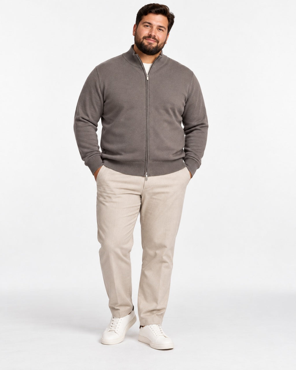 CARDIGAN CON ZIP MOD- FANGO