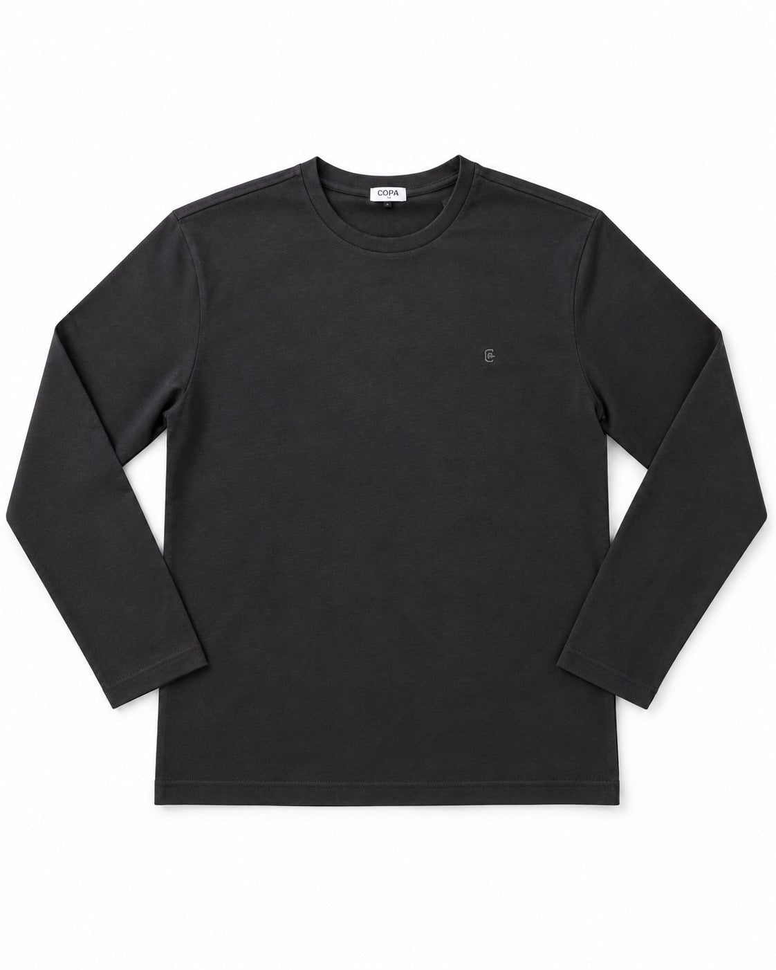 SHIRT COTONE MANICA LUNGA COVERI- NERO