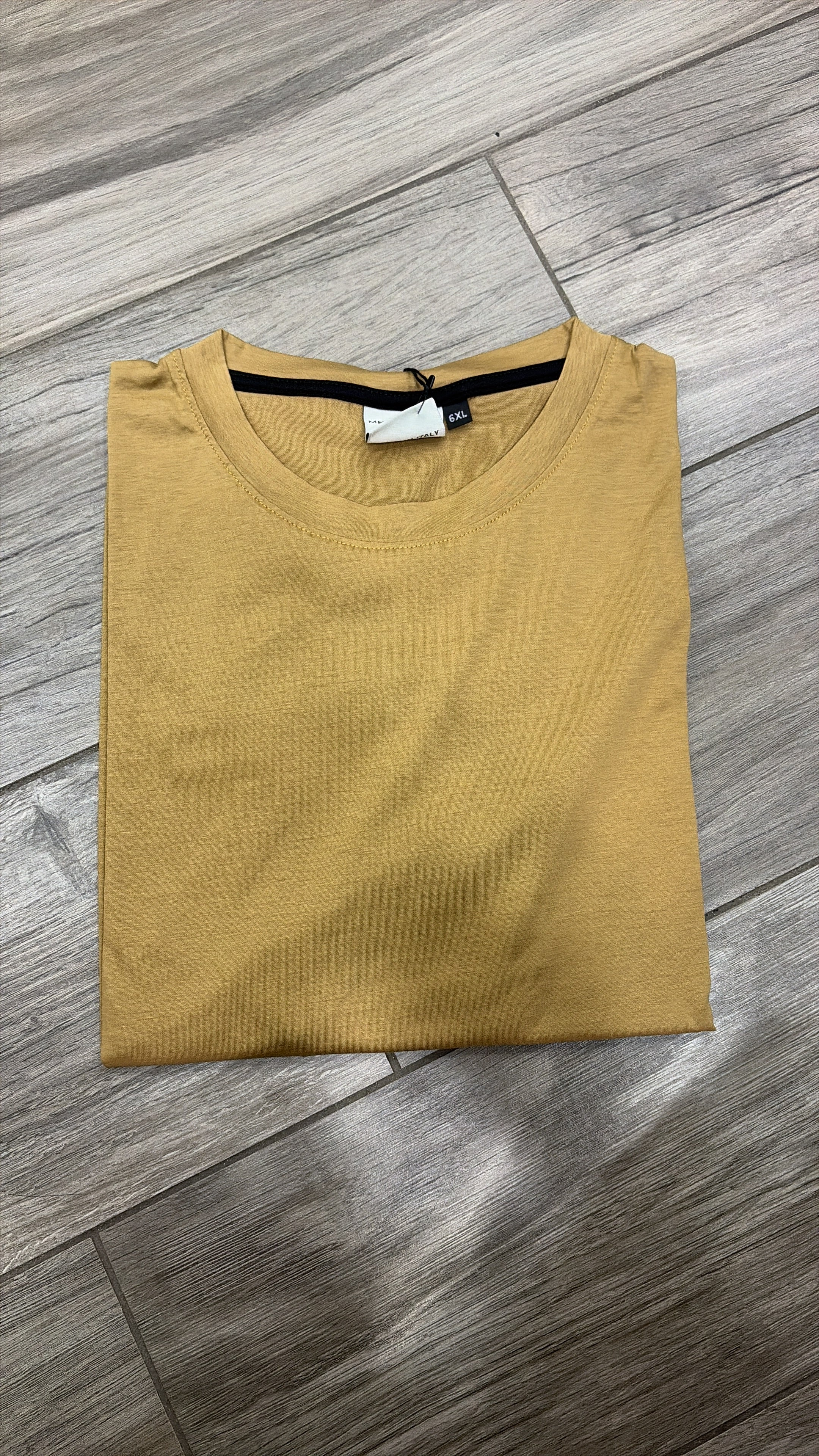 T-shirt filo di scozia Meed Milano- Oro