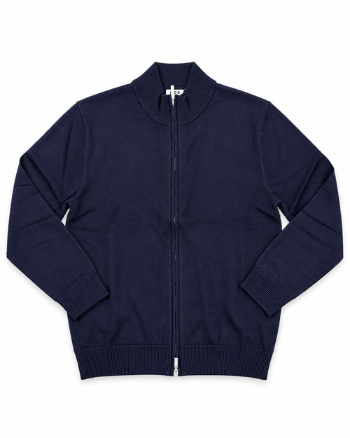 CARDIGAN CON ZIP MOD- BLU