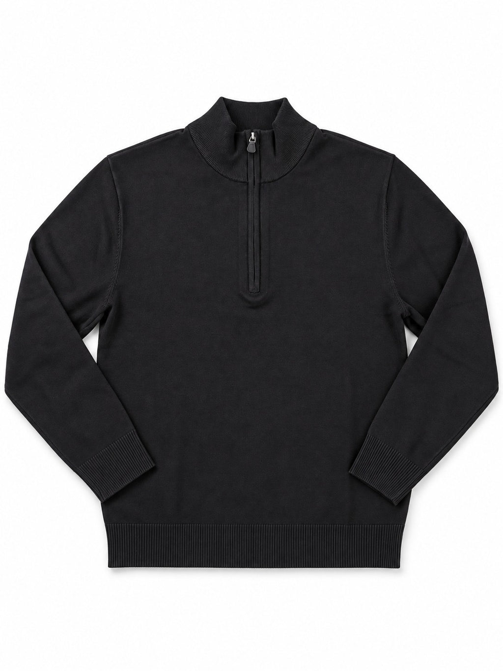 MAGLIONCINO MEZZA ZIP MOD-NERO