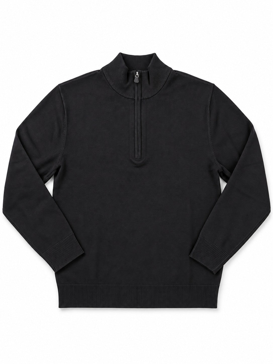 MAGLIONCINO MEZZA ZIP MOD-NERO