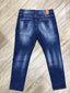 jeans lavaggio scuro abrasioni MOD