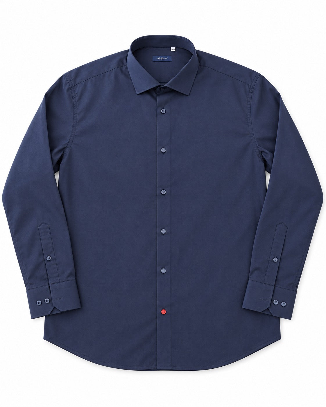 CAMICIA IN COTONE BASIC MC LAURENT-BLU