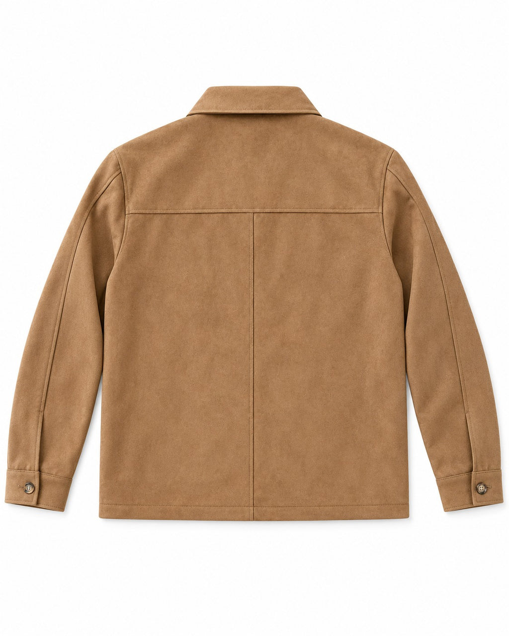 CAMICIONE IN CAMOSCIO NOIR FOX- CAMMELLO
