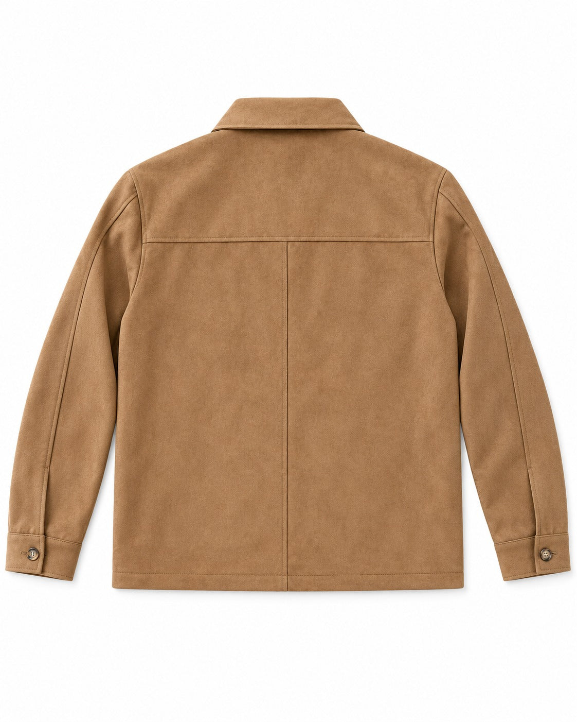 CAMICIONE IN CAMOSCIO NOIR FOX- CAMMELLO