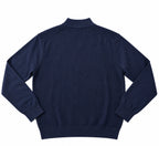 MAGLIONCINO MEZZO COLLO STRISCE-BLU