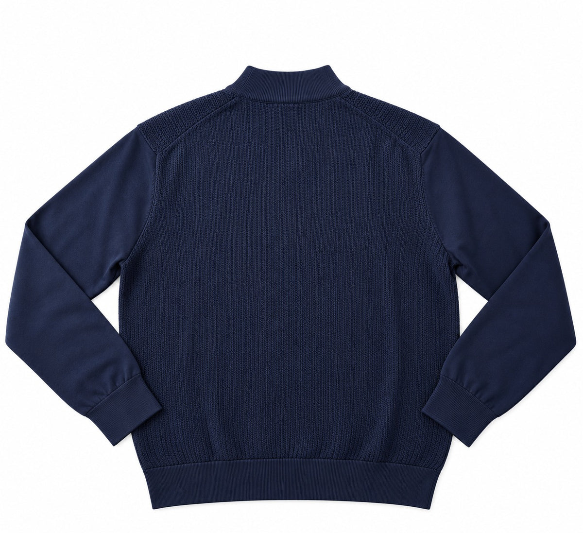 MAGLIONCINO MEZZO COLLO STRISCE-BLU