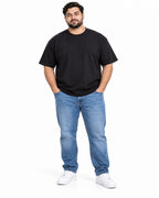 T-SHIRT FILO DI SCOZIA MEED-NERO