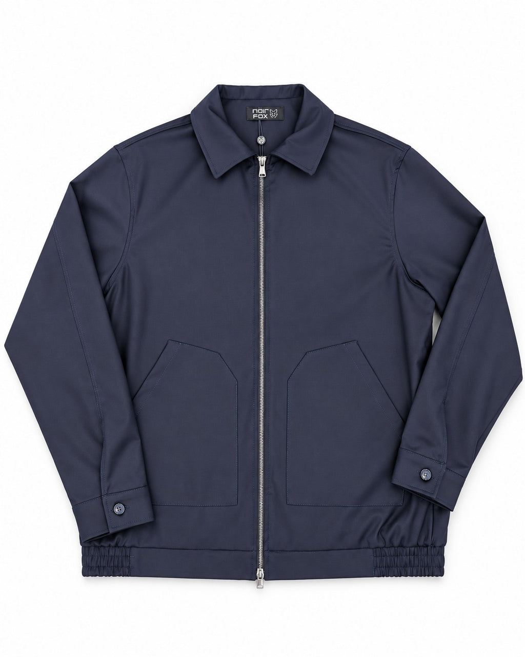 CAMICIONE GIACCA CON ZIP NOIR FOX-BLU