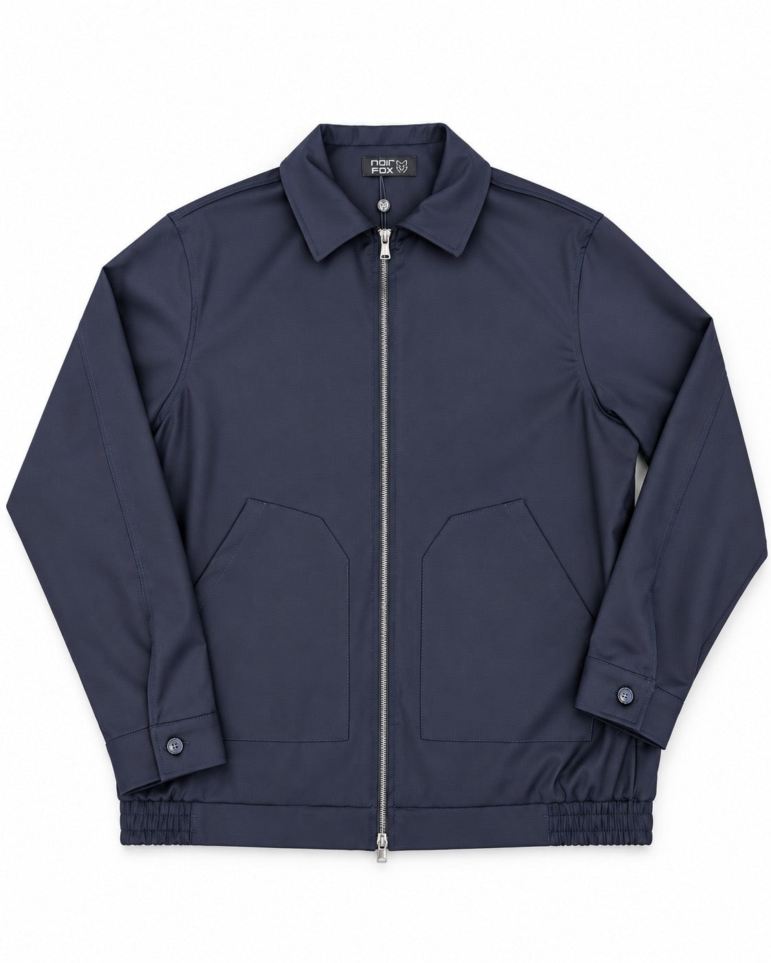 CAMICIONE GIACCA CON ZIP NOIR FOX-BLU