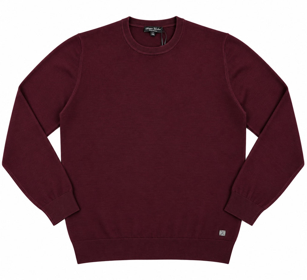 MAGLIONCINO BASIC BOTTEGA- BORDEAUX