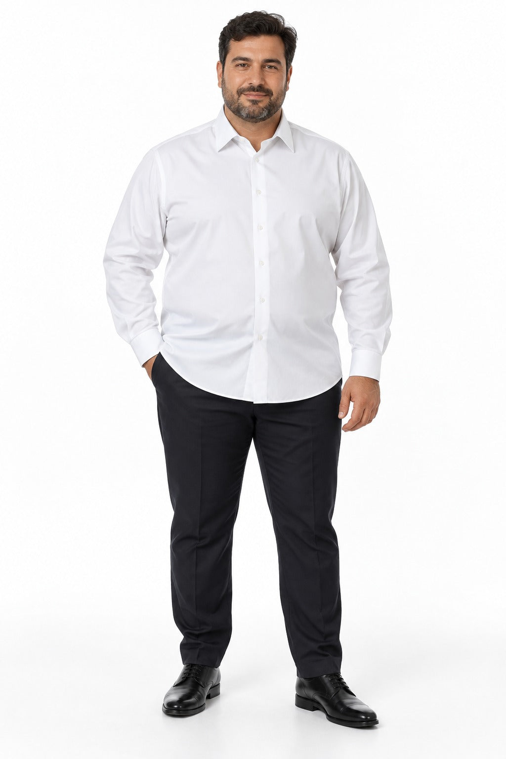 CAMICIA IN COTONE BASIC MC LAURENT- BIANCO